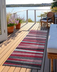 LOOMLAN Rugs Liora Red Washable Indoor-Outdoor Rug