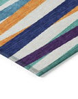 LOOMLAN Rugs Liora White Washable Indoor-Outdoor Rug
