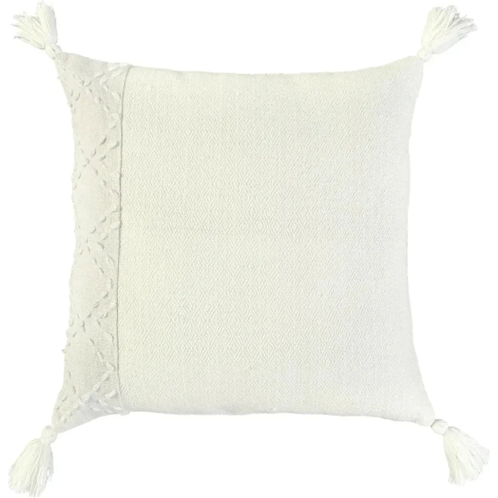 LOOMLAN Lois Outdoor Throw Pillow With Tassels