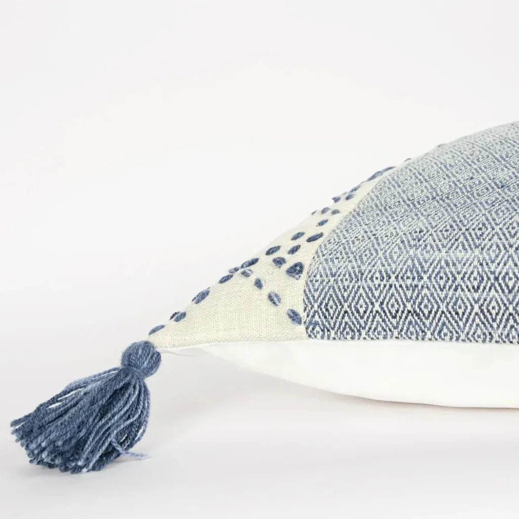 LOOMLAN Lois Outdoor Throw Pillow With Tassels