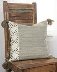 LOOMLAN Lois Outdoor Throw Pillow With Tassels
