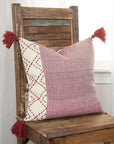 LOOMLAN Lois Outdoor Throw Pillow With Tassels