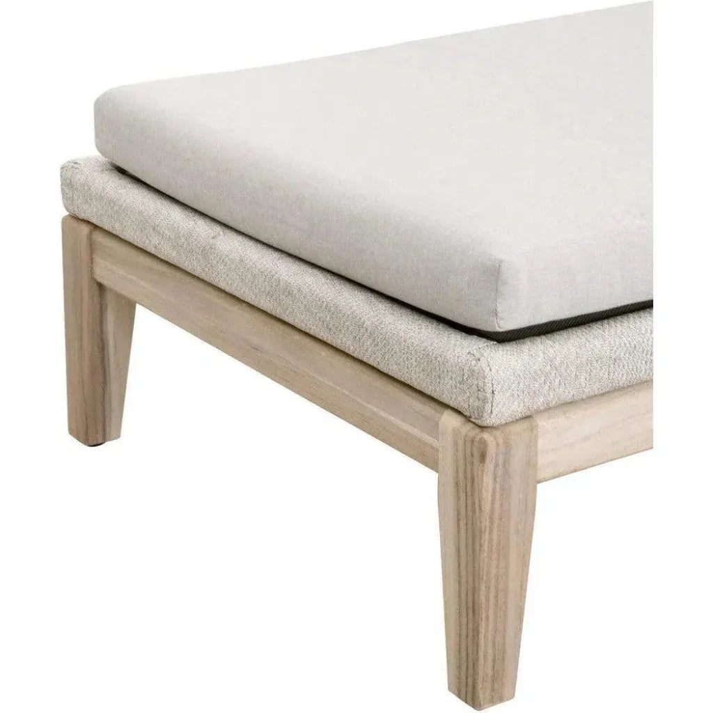 Loom Outdoor Chaise Lounge for Patio Teak Wood &amp; Rope - LOOMLAN - Essentials For Living - Outdoor Chaises
