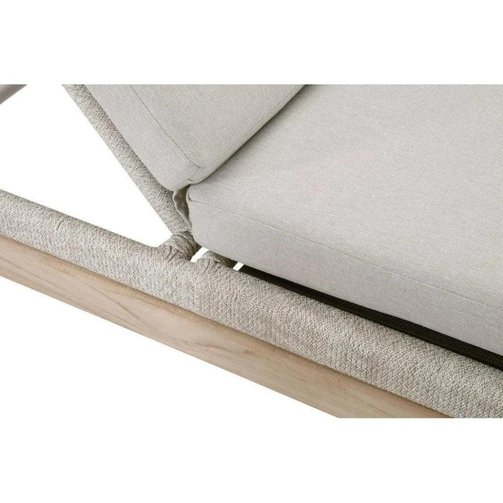 Loom Outdoor Chaise Lounge for Patio Teak Wood &amp; Rope - LOOMLAN - Essentials For Living - Outdoor Chaises