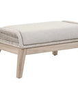 Loom Outdoor Footstool Rope Wood Frame - LOOMLAN - Essentials For Living - Outdoor Ottomans