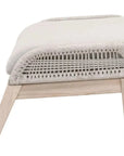 Loom Outdoor Footstool Rope Wood Frame - LOOMLAN - Essentials For Living - Outdoor Ottomans