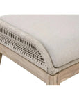 Loom Outdoor Footstool Rope Wood Frame - LOOMLAN - Essentials For Living - Outdoor Ottomans