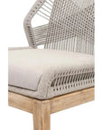 Loom Outdoor Rope Barstool Taupe Rope Wood - LOOMLAN - Essentials For Living - Outdoor Bar Stools