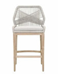 Loom Outdoor Rope Barstool Taupe Rope Wood - LOOMLAN - Essentials For Living - Outdoor Bar Stools