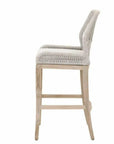 Loom Outdoor Rope Barstool Taupe Rope Wood - LOOMLAN - Essentials For Living - Outdoor Bar Stools