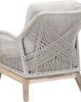 Loom Outdoor Rope Club Chair Gray Teak Wood - LOOMLAN - Essentials For Living - Outdoor Lounge Chairs