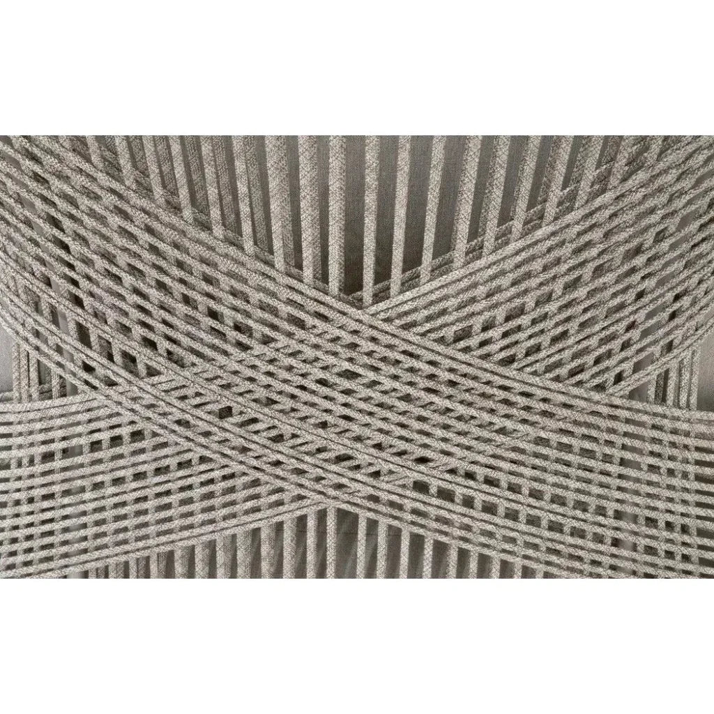 Loom Outdoor Rope Club Chair Gray Teak Wood - LOOMLAN - Essentials For Living - Outdoor Lounge Chairs