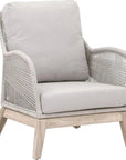 Loom Outdoor Rope Club Chair Gray Teak Wood - LOOMLAN - Essentials For Living - Outdoor Lounge Chairs