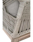 Loom Outdoor Rope Club Chair Gray Teak Wood - LOOMLAN - Essentials For Living - Outdoor Lounge Chairs