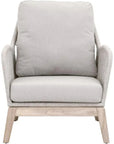 Loom Outdoor Rope Club Chair Gray Teak Wood - LOOMLAN - Essentials For Living - Outdoor Lounge Chairs