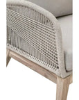 Loom Outdoor Rope Club Chair Gray Teak Wood - LOOMLAN - Essentials For Living - Outdoor Lounge Chairs