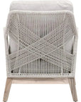 Loom Outdoor Rope Club Chair Gray Teak Wood - LOOMLAN - Essentials For Living - Outdoor Lounge Chairs