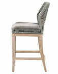 Loom Outdoor Rope Counter Stool Platinum Rope Wood - LOOMLAN - Essentials For Living - Outdoor Counter Stools