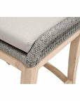 Loom Outdoor Rope Counter Stool Platinum Rope Wood - LOOMLAN - Essentials For Living - Outdoor Counter Stools