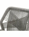 Loom Outdoor Rope Counter Stool Platinum Rope Wood - LOOMLAN - Essentials For Living - Outdoor Counter Stools