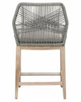 Loom Outdoor Rope Counter Stool Platinum Rope Wood - LOOMLAN - Essentials For Living - Outdoor Counter Stools