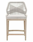 Loom Outdoor Rope Counter Stool Taupe Flat Rope Wood - LOOMLAN - Essentials For Living - Outdoor Counter Stools