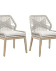 Loom Outdoor Rope Dining Chair 2PC Rope - LOOMLAN - Essentials For Living - Outdoor Dining Chairs