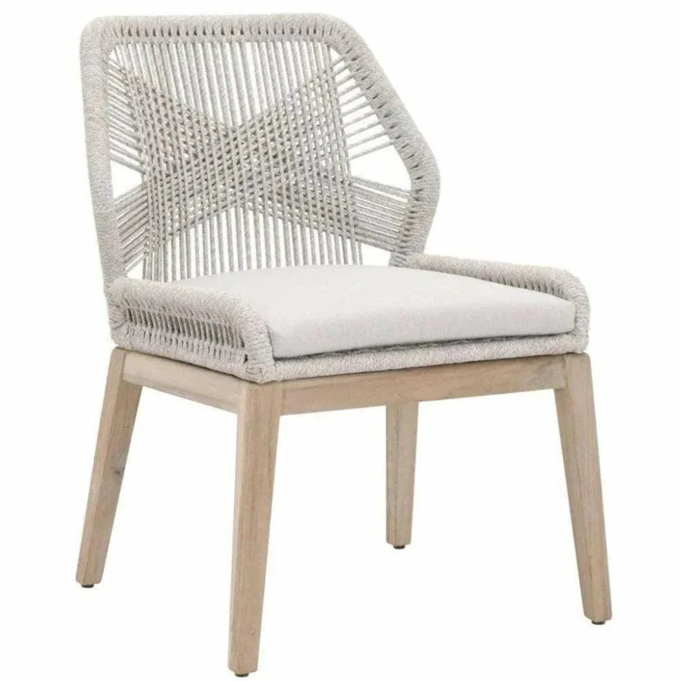 Loom Outdoor Rope Dining Chair 2PC Rope - LOOMLAN - Essentials For Living - Outdoor Dining Chairs