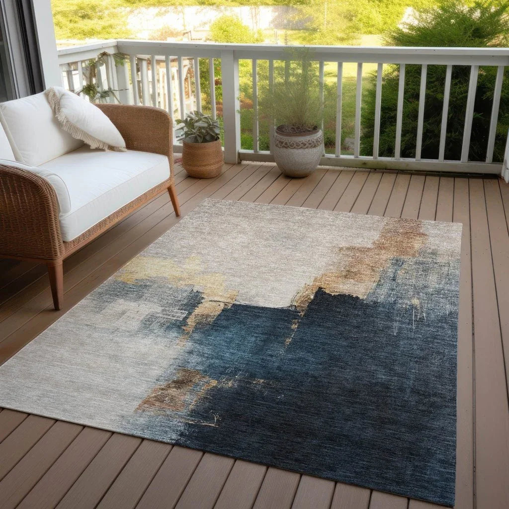 LOOMLAN Rugs Looma Brown Washable Indoor-Outdoor Rug