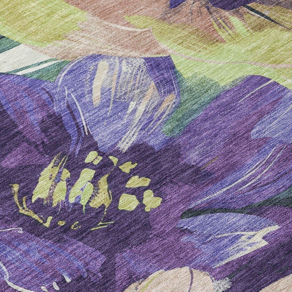 LOOMLAN Rugs Loomara Purple Washable Indoor-Outdoor Rug