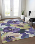 LOOMLAN Rugs Loomara Purple Washable Indoor-Outdoor Rug