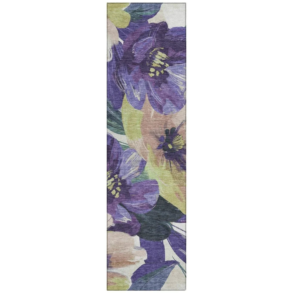 LOOMLAN Rugs Loomara Purple Washable Indoor-Outdoor Rug
