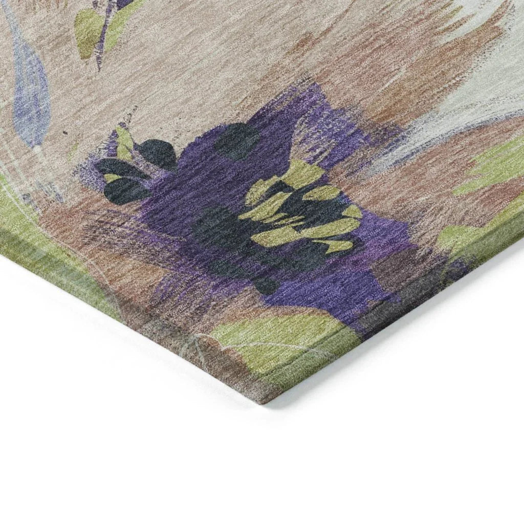 LOOMLAN Rugs Loomara Purple Washable Indoor-Outdoor Rug