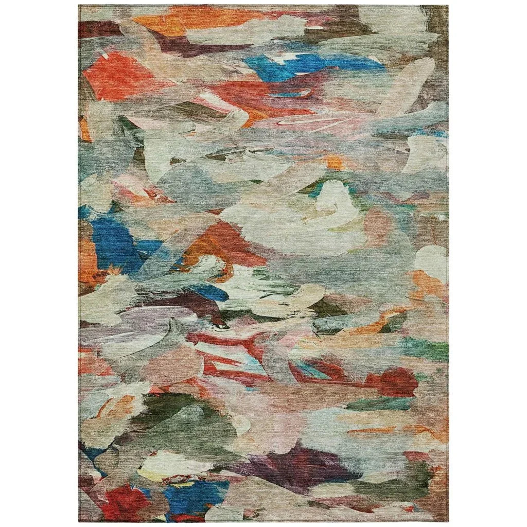 LOOMLAN Rugs Loomari Green Washable Indoor-Outdoor Rug