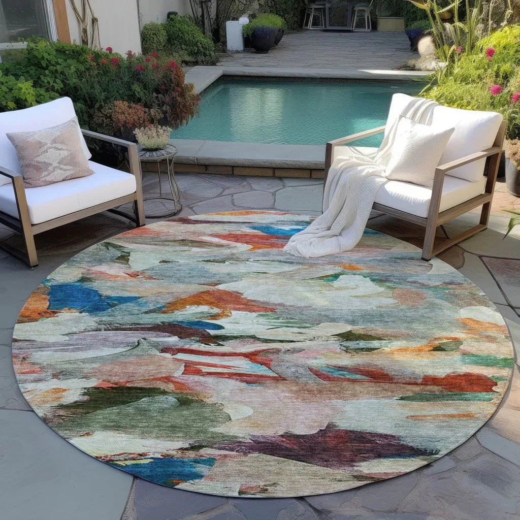 LOOMLAN Rugs Loomari Green Washable Indoor-Outdoor Rug
