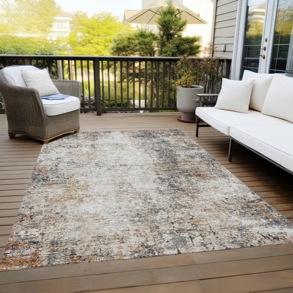 LOOMLAN Rugs Loomelle Ivory Washable Indoor-Outdoor Rug