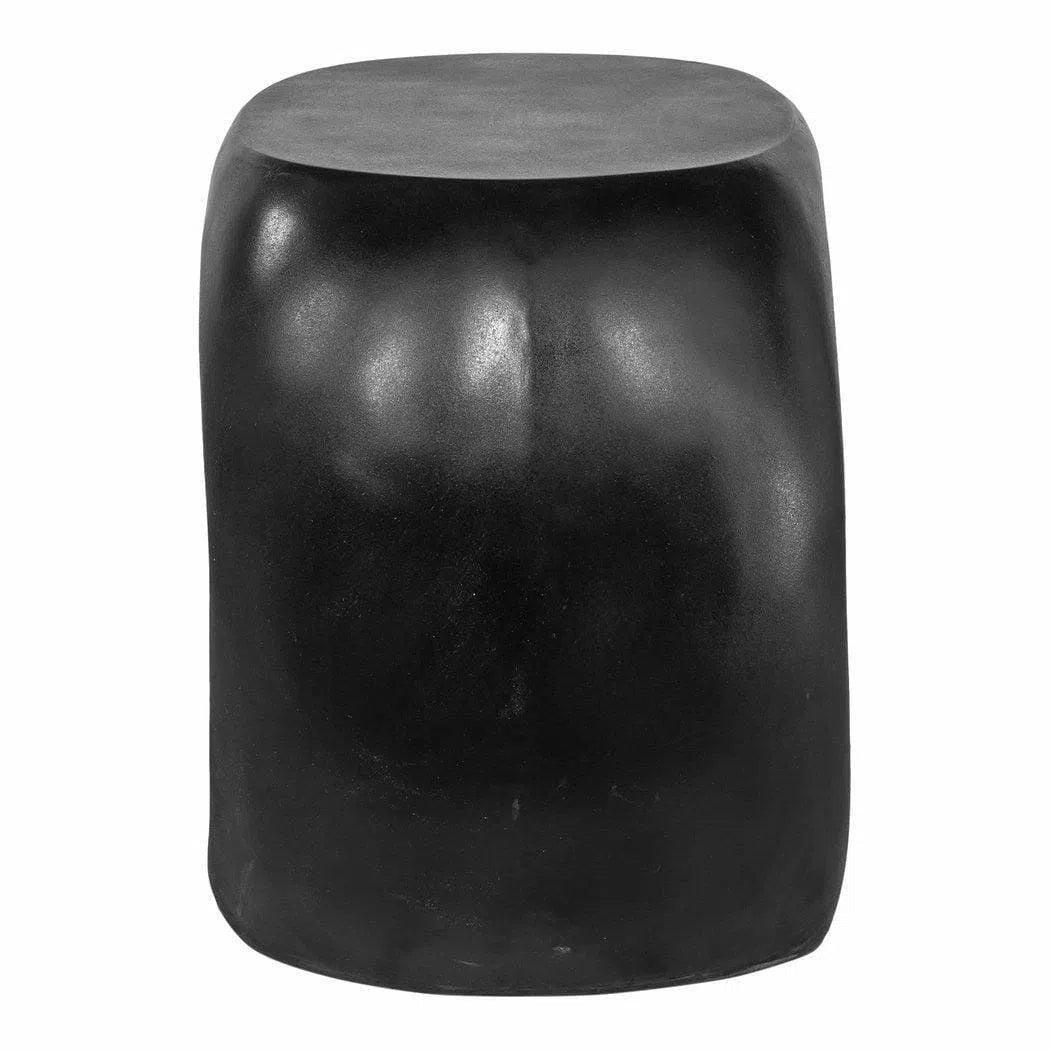 26.75 Inch Outdoor Stool Black Contemporary Outdoor Stools LOOMLAN By Moe&#39;s Home