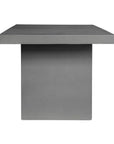 63 Inch Outdoor Dining Table Grey Contemporary Outdoor Dining Tables LOOMLAN By Moe's Home