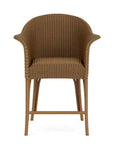 All Seasons Balcony Stool With Padded Seat Wicker Outdoor Furniture Outdoor Accent Chairs LOOMLAN By Lloyd Flanders