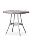 All Seasons Patio Round Bistro Table With Taupe Glass Top Lloyd Flanders Outdoor Dining Tables LOOMLAN By Lloyd Flanders