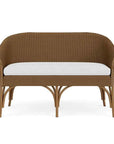 All Seasons Settee With Sunbrella Cushion Wicker Outdoor Furniture Outdoor Sofas & Loveseats LOOMLAN By Lloyd Flanders