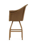 All Seasons Swivel Bar Stool With Padded Seat Wicker Outdoor Furniture Outdoor Bar Stools LOOMLAN By Lloyd Flanders