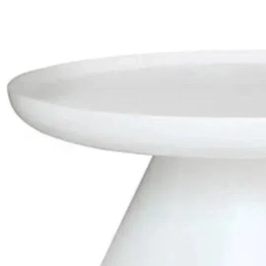 Artesia Aria Resin White Round Coffee Table