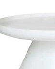 Artesia Aria Resin White Round Coffee Table