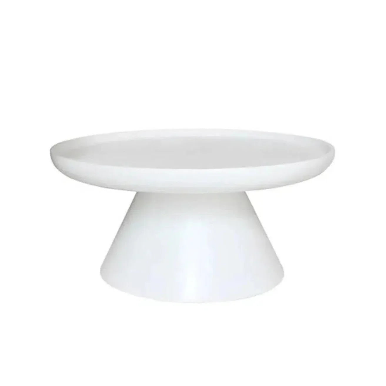 Artesia Aria Resin White Round Coffee Table