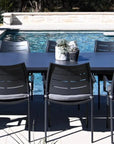 Athenes Black Outdoor Extendable Table Set with Chairs For 12 Outdoor Dining Sets LOOMLAN By LOOMLAN