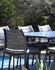 Athenes Black Outdoor Extendable Table Set with Chairs For 12 Outdoor Dining Sets LOOMLAN By LOOMLAN