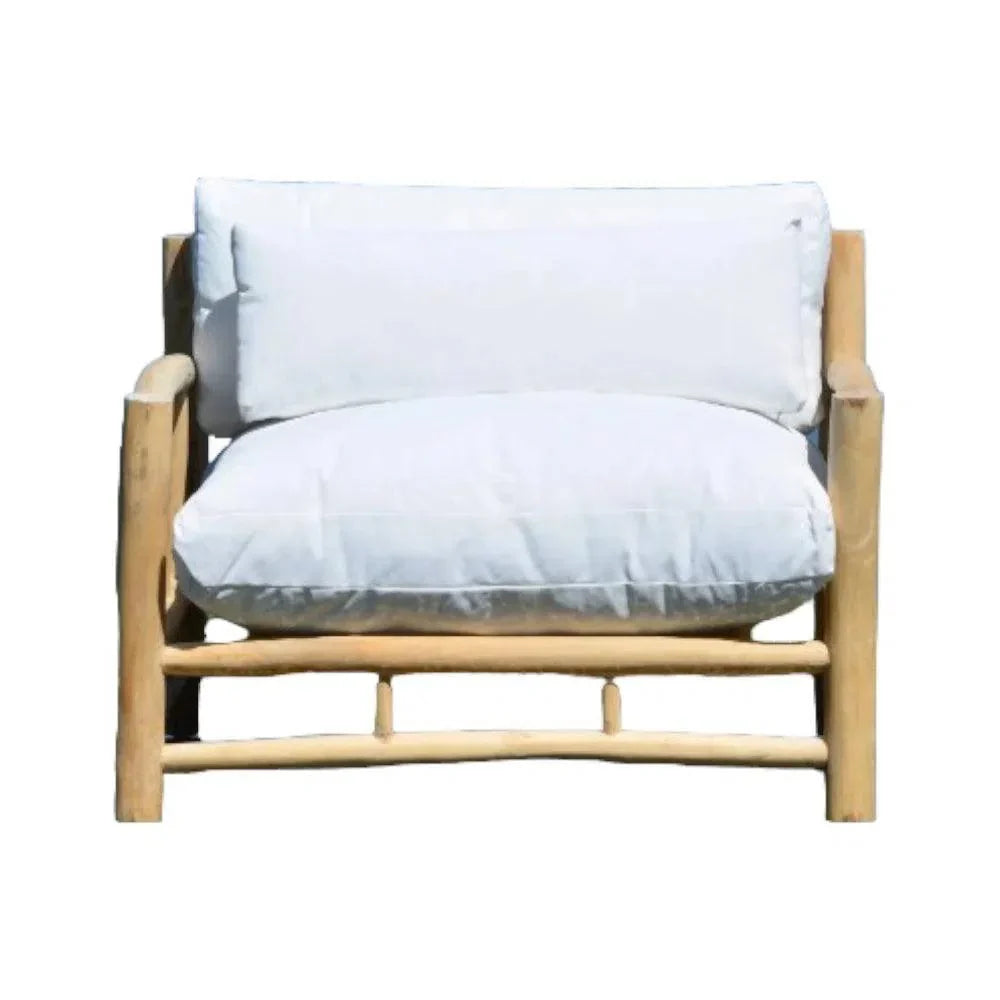 Artesia Bali Outdoor Patio Lounge Chair Teak Olefin Cushion