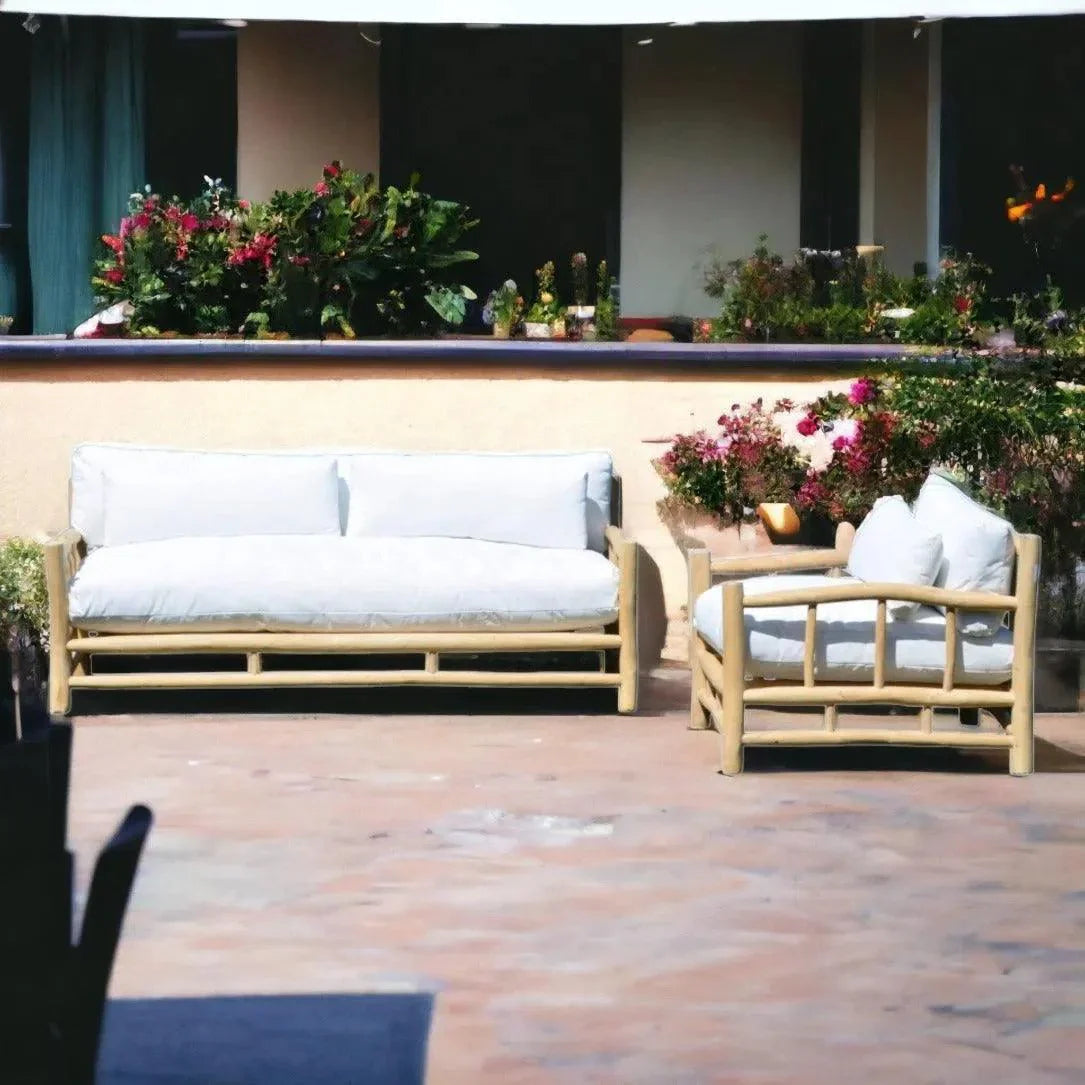 Artesia Bali Outdoor Patio Lounge Chair Teak Olefin Cushion