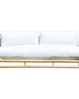 Artesia Bali Teak Wood Outdoor Couch Sofa Marine-Grade Cushions